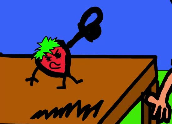 The evil strawberry (Original by keatonkeaton999)