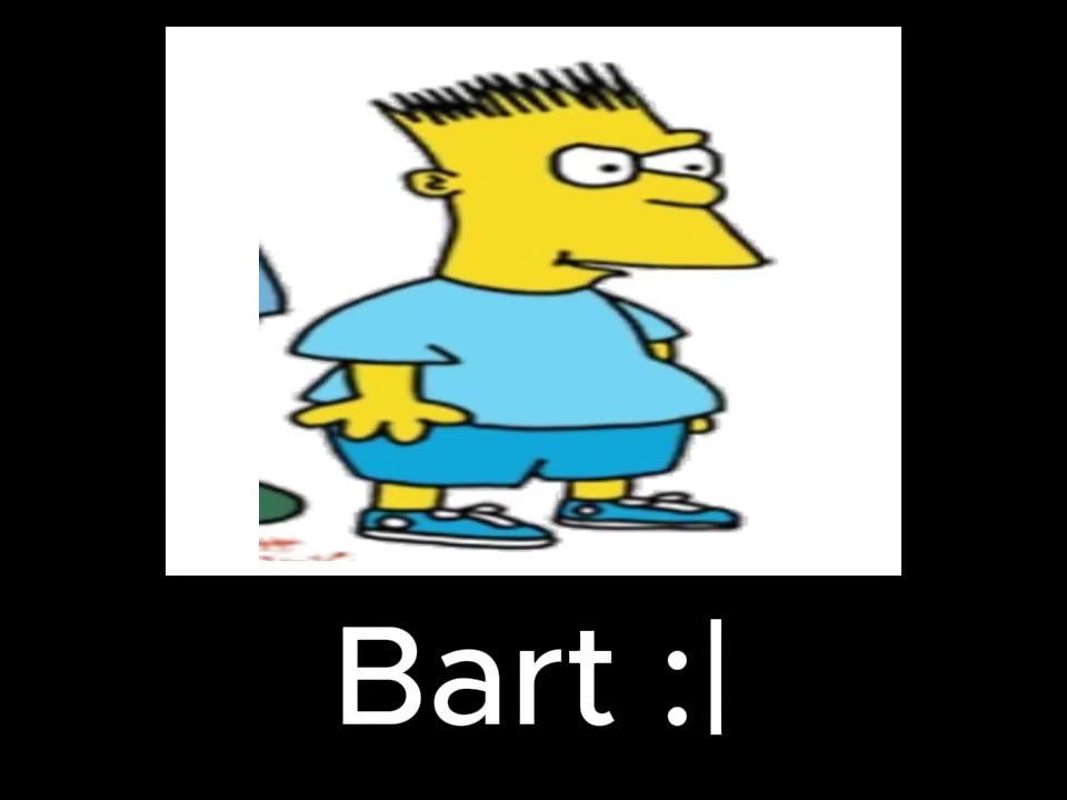 Marge mispells Barts name as a Burp